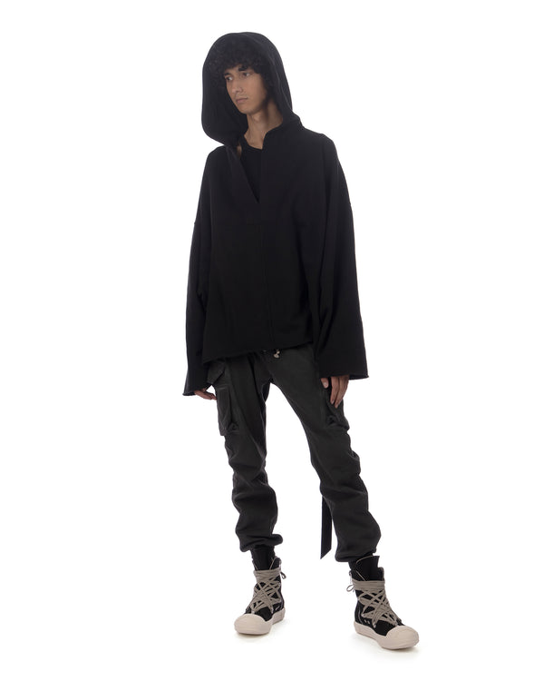 DRKSHDW by Rick Owens | LS Kaftan Knit Sweatshirt Black
