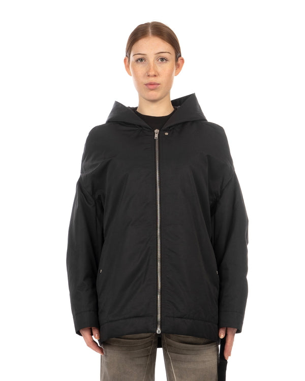 DRKSHDW by Rick Owens | W Hooded Peter Jacket Black - Concrete