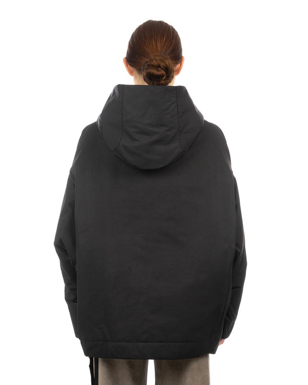 DRKSHDW by Rick Owens | W Hooded Peter Jacket Black - Concrete
