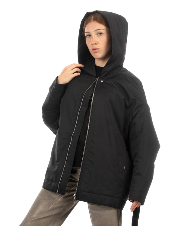 DRKSHDW by Rick Owens | W Hooded Peter Jacket Black - Concrete
