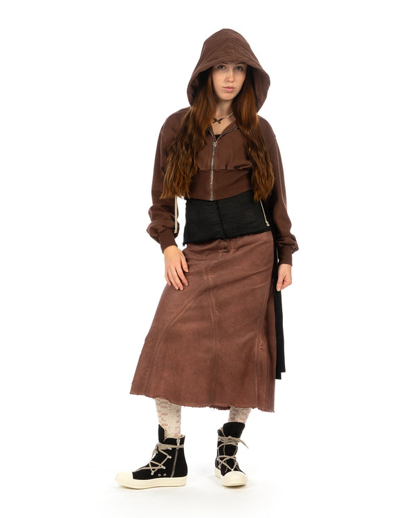 DRKSHDW by Rick Owens | Godet Skirt Terra - Concrete