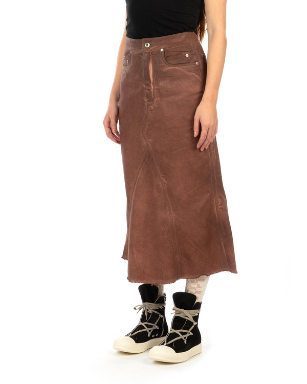 DRKSHDW by Rick Owens | Godet Skirt Terra - Concrete