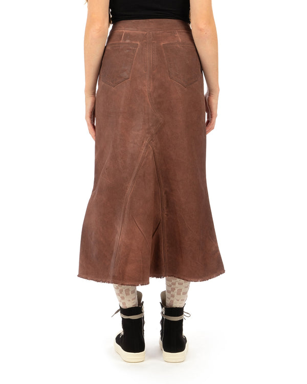 DRKSHDW by Rick Owens | Godet Skirt Terra - Concrete