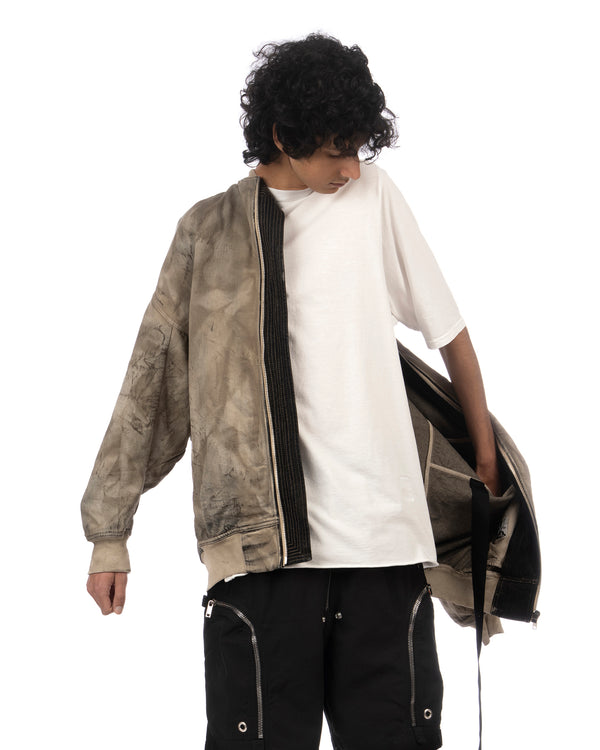 DRKSHDW by Rick Owens | Subhuman Jumbo T-Shirt Milk - Concrete