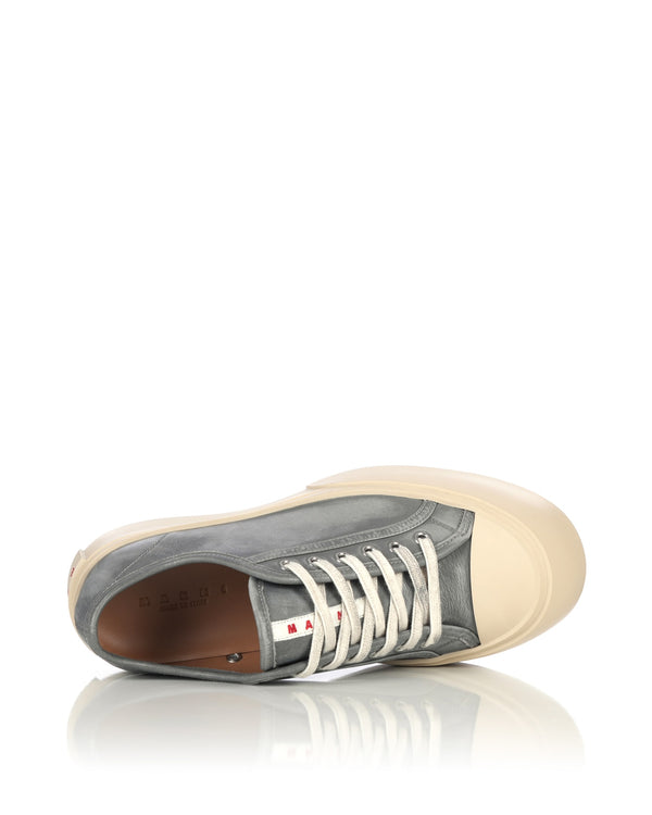 Marni | Pablo Lace-Up Antique Silver - Concrete