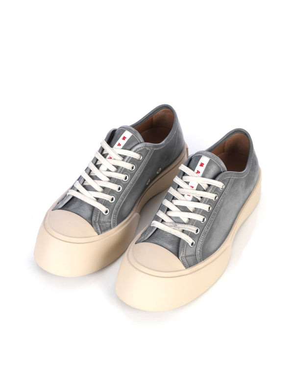 Marni | Pablo Lace-Up Antique Silver - Concrete