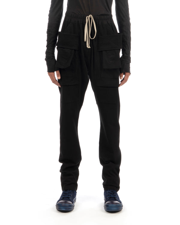DRKSHDW by Rick Owens | Creatch Cargo Knit Pants Black - Concrete