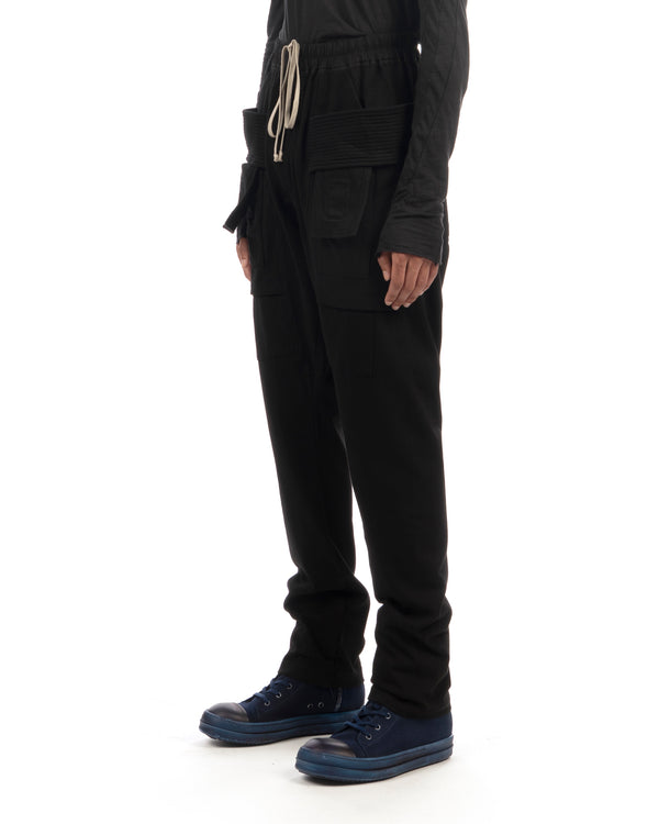 DRKSHDW by Rick Owens | Creatch Cargo Knit Pants Black - Concrete
