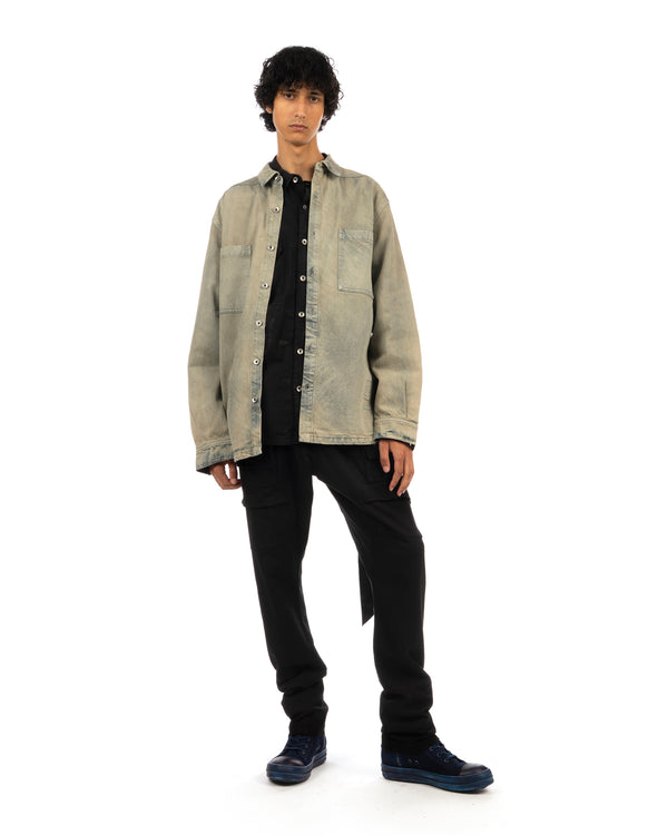 DRKSHDW by Rick Owens | Jumbo Denim Jacket Mineral Pearl - Concrete