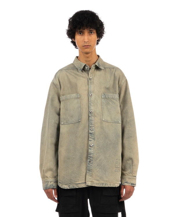 DRKSHDW by Rick Owens | Jumbo Denim Jacket Mineral Pearl - Concrete