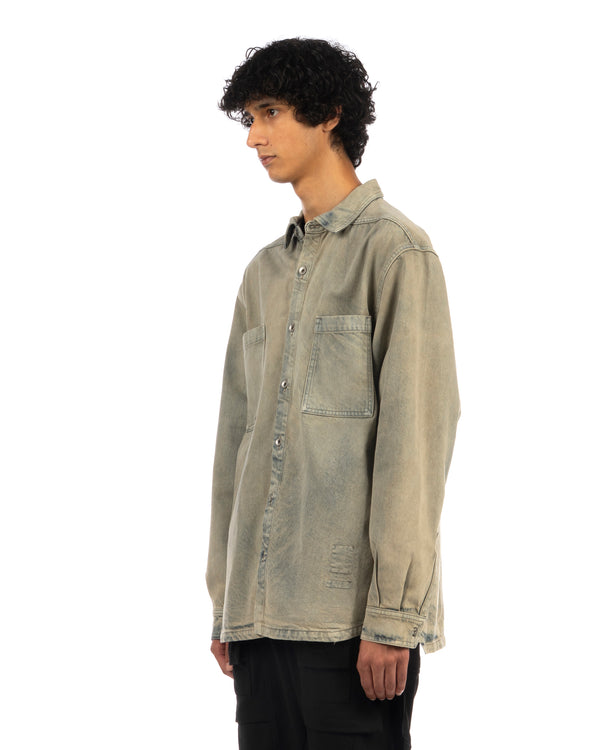 DRKSHDW by Rick Owens | Jumbo Denim Jacket Mineral Pearl - Concrete