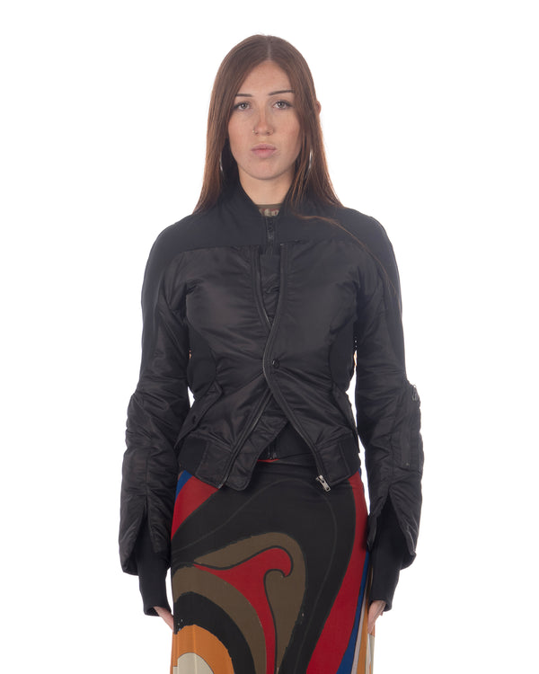 OTTOLINGER | Double-Closure Silhouette Bomber Black