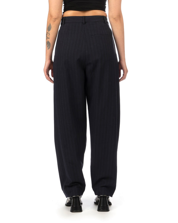 Henrik Vibskov | Claus Pant Black Navy Pin Stripes - Concrete
