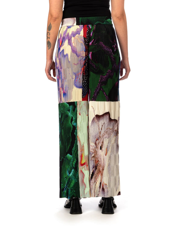 Henrik Vibskov | Grow Plissé Pant Tomato Hortensias - Concrete