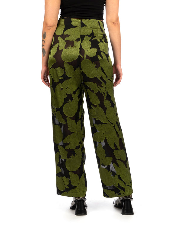 Henrik Vibskov | Wrap Pant Black / Green Tomato - Concrete
