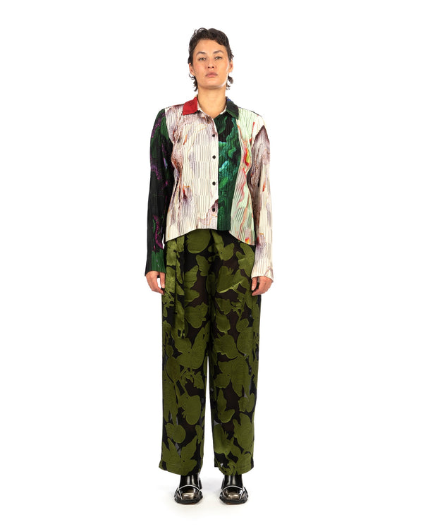 Henrik Vibskov | Wrap Pant Black / Green Tomato - Concrete