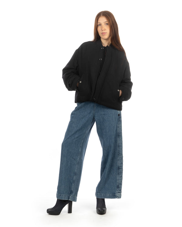 FACETASM | Cropped Wool Jacket Black - Concrete