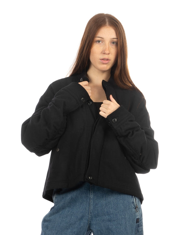 FACETASM | Cropped Wool Jacket Black - Concrete