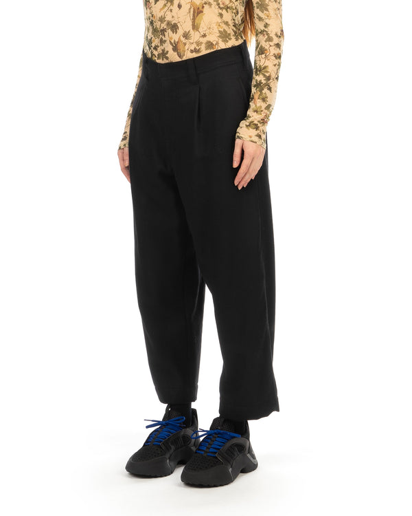 FACETASM | Wool Balloon Pants Black - Concrete