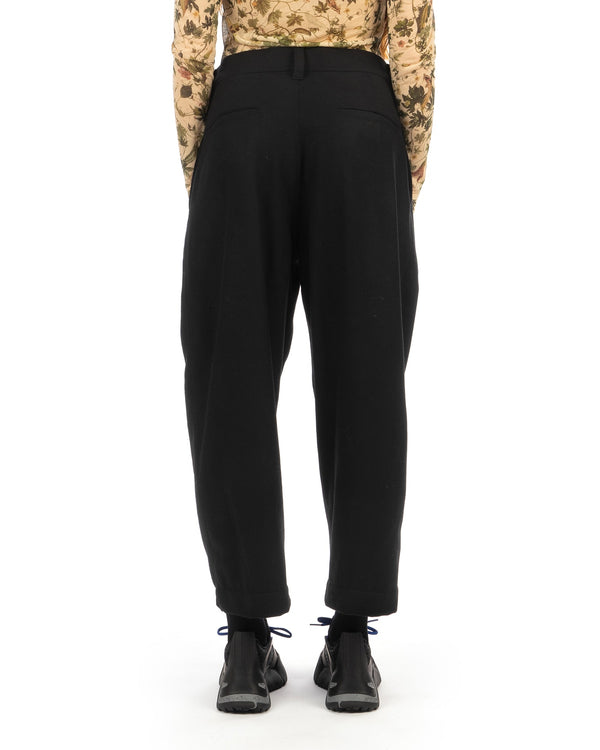 FACETASM | Wool Balloon Pants Black - Concrete