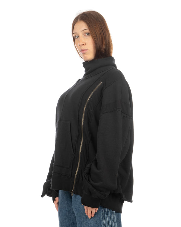 FACETASM | Layered Deconstructed Sweat Black - Concrete