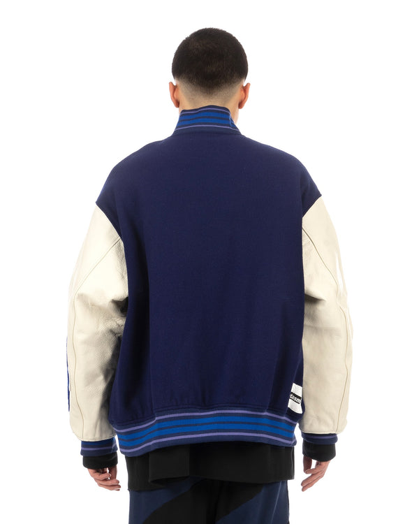 FACETASM | Stay Gold Stadium Jacket Midnight Blue - Concrete
