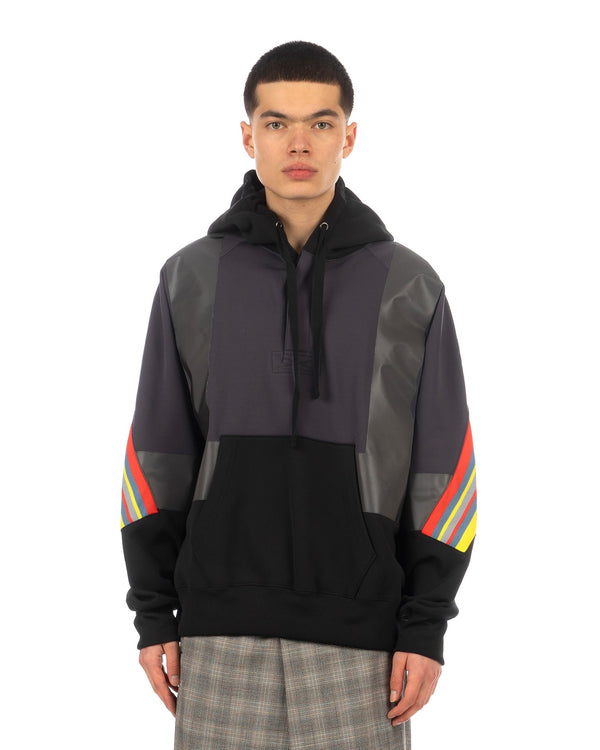 FACETASM | Fireman Rib Hoodie Black - Concrete
