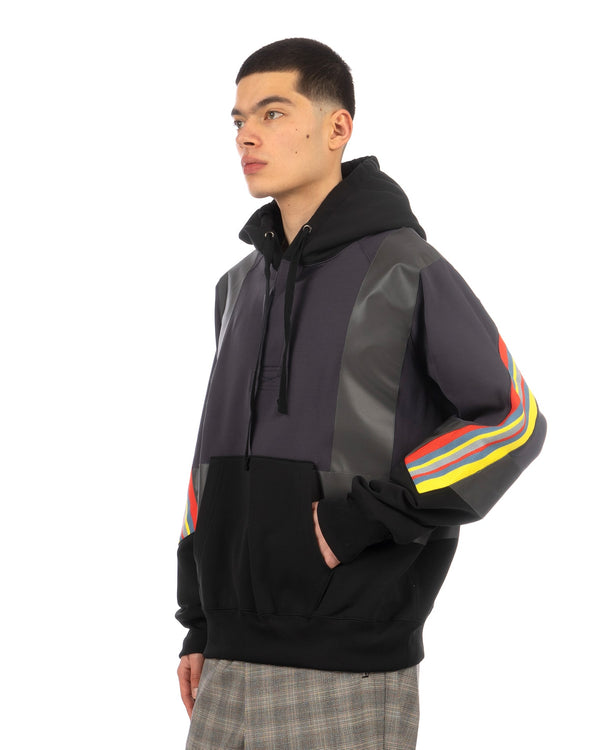 FACETASM | Fireman Rib Hoodie Black - Concrete
