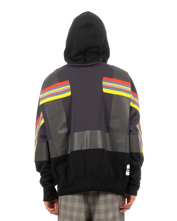 FACETASM | Fireman Rib Hoodie Black - Concrete