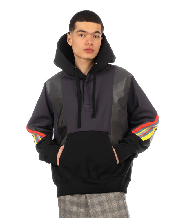 FACETASM | Fireman Rib Hoodie Black - Concrete