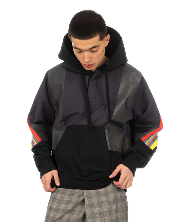 FACETASM | Fireman Rib Hoodie Black - Concrete