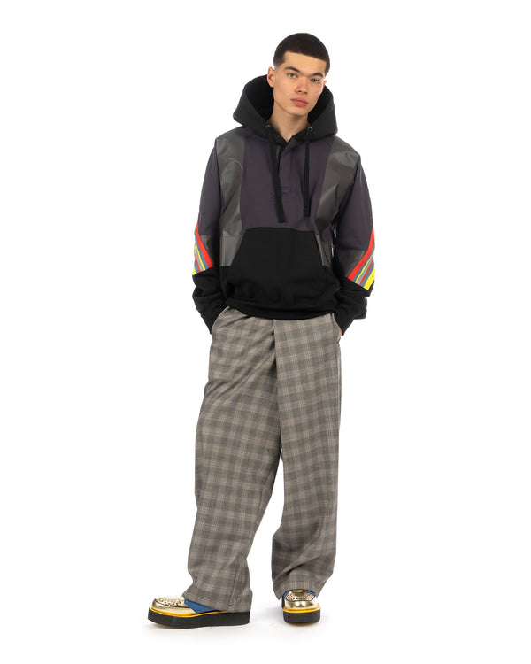 FACETASM | Fireman Rib Hoodie Black - Concrete