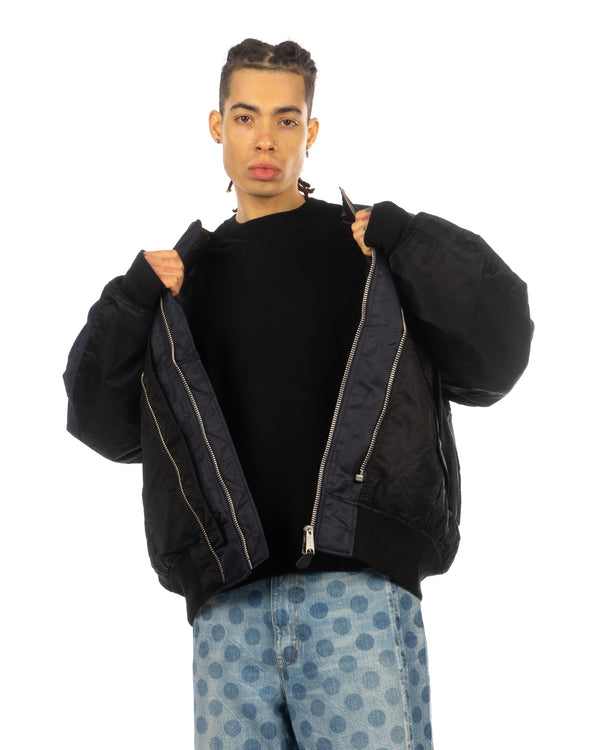 FACETASM | x AVIREX x DOGS Bug MA-1 Jacket Black - Concrete