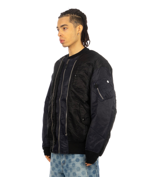FACETASM | x AVIREX x DOGS Bug MA-1 Jacket Black - Concrete