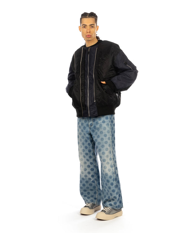 FACETASM | x AVIREX x DOGS Bug MA-1 Jacket Black - Concrete