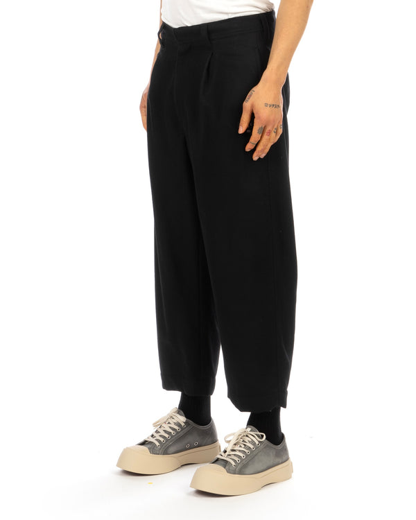 FACETASM | Wool Balloon Pants Black - Concrete