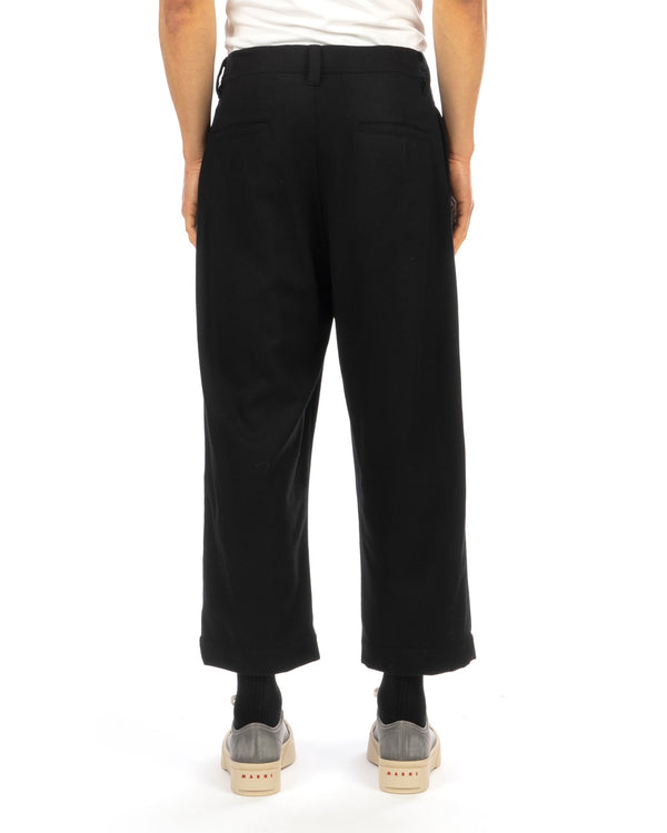 FACETASM | Wool Balloon Pants Black - Concrete
