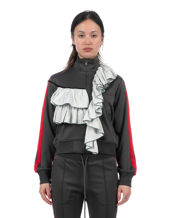 FACETASM | W Ruffled Jersey Jacket Charcoal - Concrete