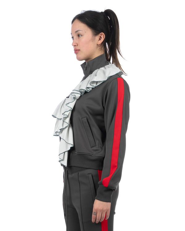 FACETASM | W Ruffled Jersey Jacket Charcoal - Concrete