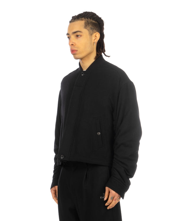 FACETASM | Cropped Wool Jacket Black - Concrete