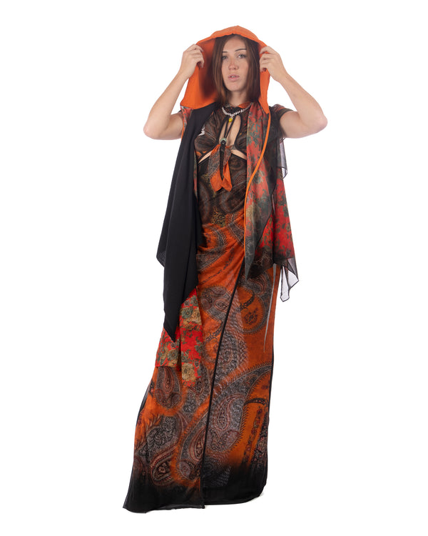 OTTOLINGER | Foulard Hood Orange Print