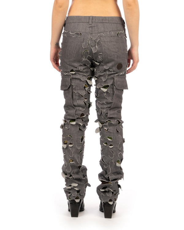 Griffin | Blade Cut Trousers Denim Grey - Concrete