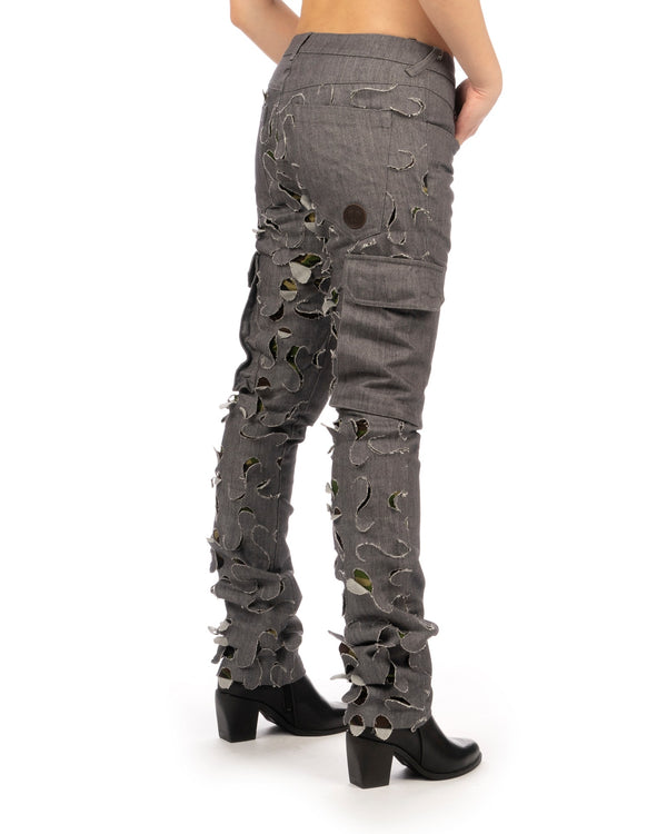 Griffin | Blade Cut Trousers Denim Grey - Concrete
