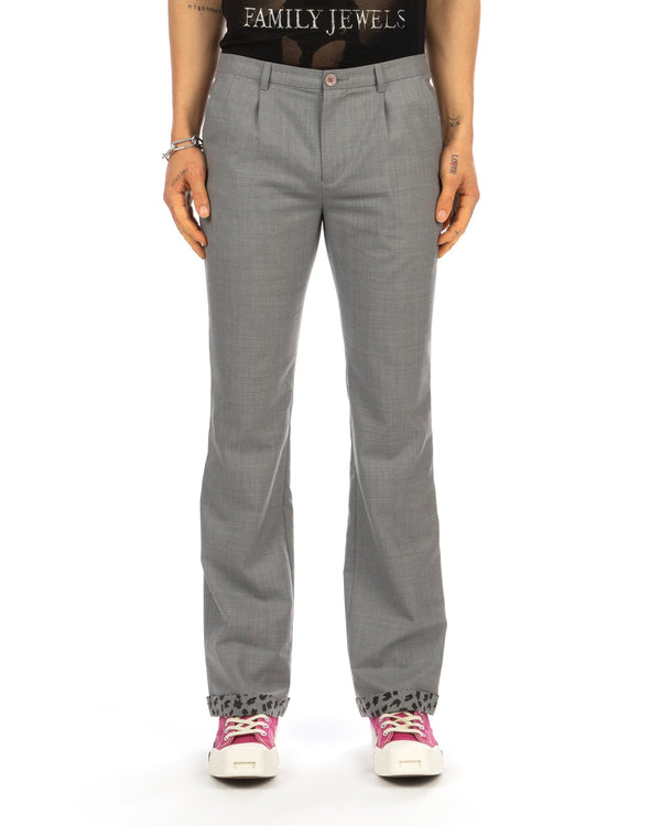 Buddhist Punk | 'Pantherline' Wool Pants Grey - Concrete