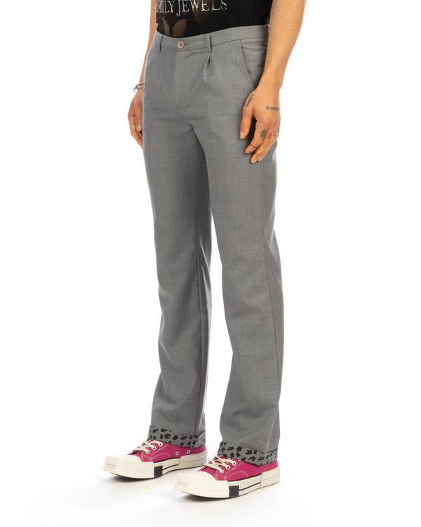 Buddhist Punk | 'Pantherline' Wool Pants Grey - Concrete