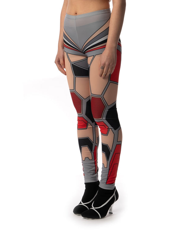 Ground Zero | Gundam Digital Printed Leggings Grey - Concrete