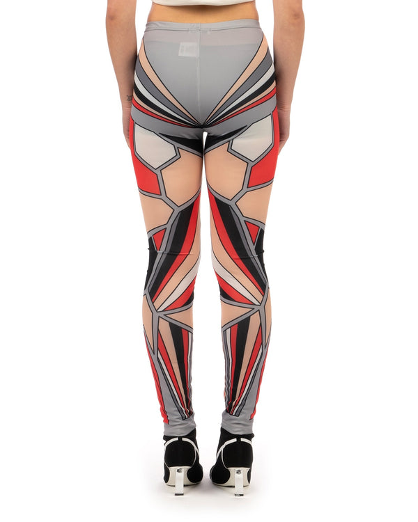 Ground Zero | Gundam Digital Printed Leggings Grey - Concrete