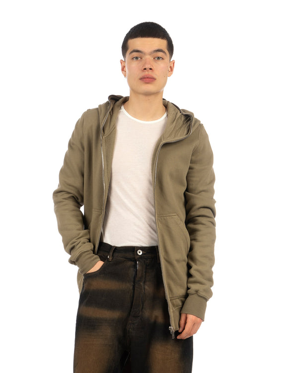 DRKSHDW by Rick Owens | Gimp Zipped Hoodie Pale Green - Concrete
