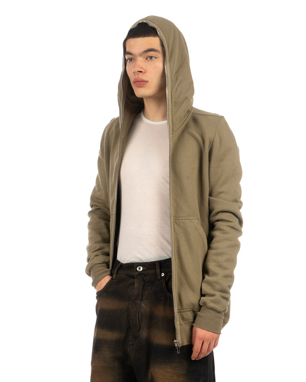 DRKSHDW by Rick Owens | Gimp Zipped Hoodie Pale Green - Concrete