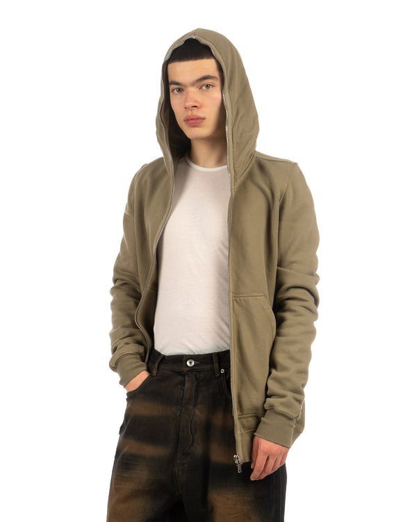 DRKSHDW by Rick Owens | Gimp Zipped Hoodie Pale Green - Concrete